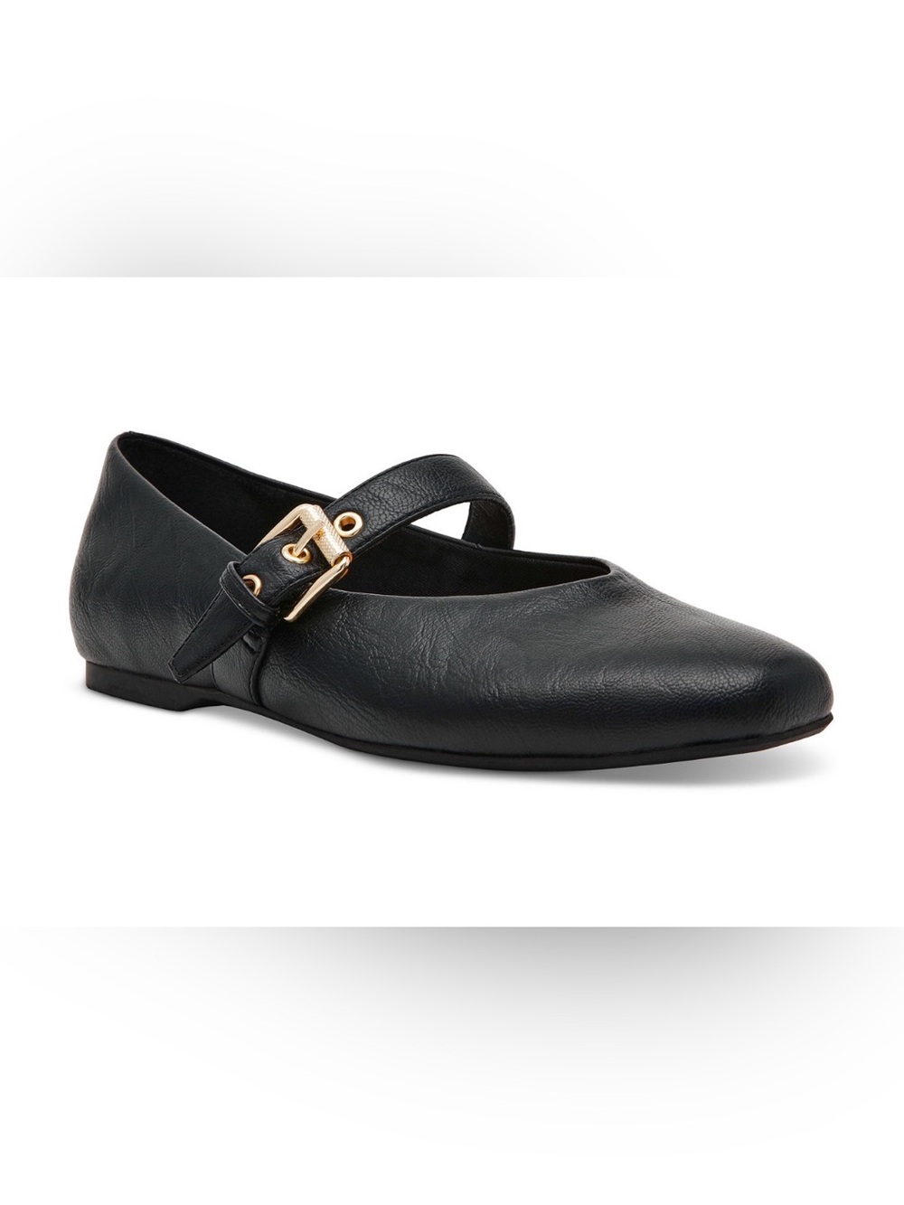 DV by Dolce Vita Mulaney Mary Jane Flat Black Smooth Size 8